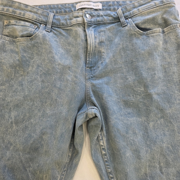 Calvin Klein Designed Denim Slim Fit Blue Wash Jeans Men W38 L30 - Picture 9 of 10